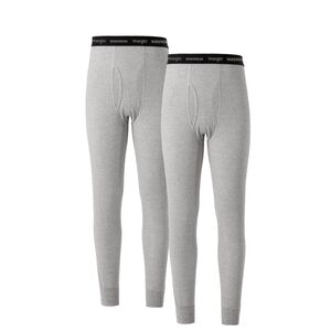 New Wrangler Men's Gray Thermal Leggings 2-pack (Discounted Shipping)